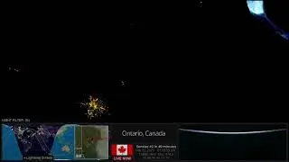 Nov 21 2023 Earth Space View: (night) City lights of Winnipeg, Manitoba, Canada, from ISS