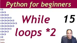 While loop in Python pattern printing | Python tutorial for beginners in Hindi Urdu lesson 15
