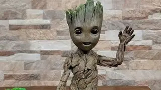 Hot Toys - 1:1 Scale Groot from I Am Groot - Unboxing