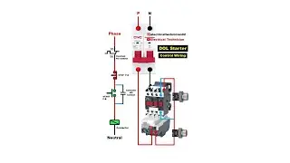 dol starter control circuit diagram by 