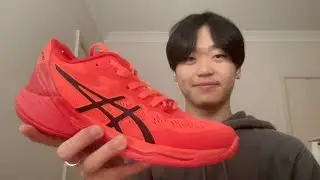 ASMR unboxing my new volleyball shoes!! (asics sky elite ff2 tokyo)