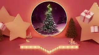 Christmas Virtual Studio Background, Christmas tv Virtual Studio 