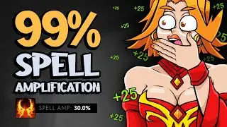 Lina with 99.86% Spell Amp!