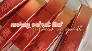 MERZY VELVET TINT COLORS OF YOUTH / Swatches & Review / Furthermine