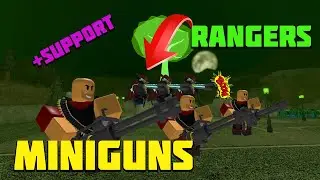 Miniguns and Rangers SOLO Fallen MODE - Roblox Tower Defense Simulator