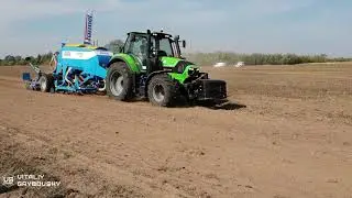 Трактор DEUTZ-FAHR 6150 и модульная сеялка FARMET FALCON 3 PRO