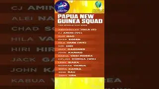 Team Papua New Guinea squad For ICC T20 World Cup 2024 