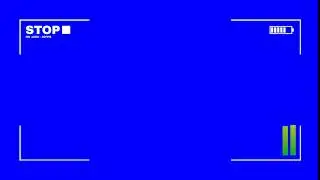 blue screen Stop Overlay Bold Loopable