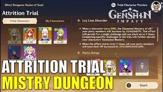 [Day 2] Attrition Trial | Misty Dungeon: Realm of Sand Event Guide | Genshin Impact