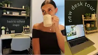 BACK TO SCHOOL DESK TOUR | decorating & organization