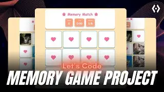 Build a Memory Card Game | HTML CSS JavaScript Tutorial (Flip Animation + Timer)