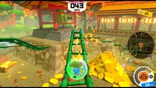 World 4: GOLDEN TEMPLE - ALL LEVELS | Super Monkey Ball Banana Rumble | Nintendo Switch |