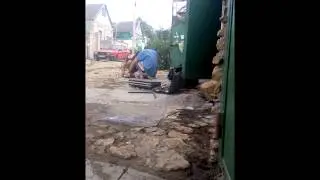 взрыв подушки рено кенго  (была лишней)