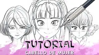 HOW TO DRAW ANIME HAIR STEP BY STEP (WOMEN) | Why So Gurin