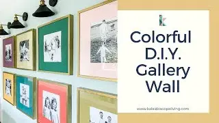 Colorful DIY Gallery Wall
