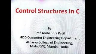 Control Structures in C