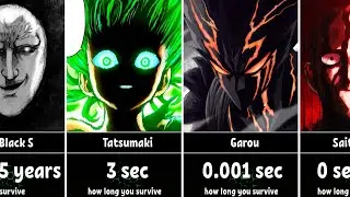 How Long Could You Survive Against One-Punch Man Characters?