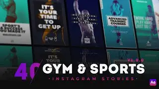 40 GYM & Sports Instagram Stories