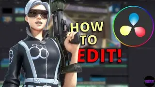 How to Edit a PROFESSIONAL Fortnite Montage for *BEGINNERS* - DaVinci Resolve Tutorial (No Plugins)