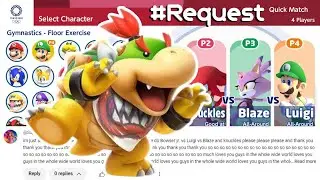 MARIO AND SONIC AT TOKYO 2020 | Gameplay (4 Players) | Bowser Jr. VS Knuckles VS Blaze VS Luigi
