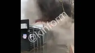 В Сургуте сгорела остановка