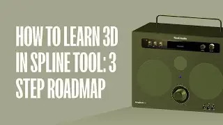 How to learn 3D using Spline Tool: 3 Step Roadmap