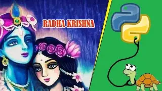 Radha Krishna using Python Turtle