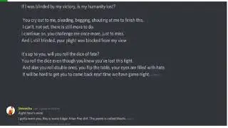 I was a Judge Discord Poetry Competition
