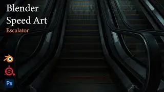 Escalator | Blender 2.93 Speed Art