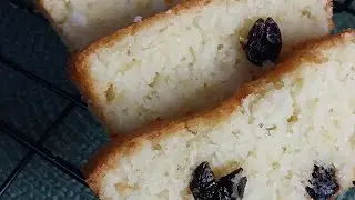كيكه الليمون 🍋 والزبيب خالي من الجلوتين