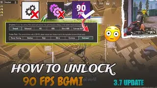 90 FPS Best GFX TOOL For Bgmi/Pubg | New 3.7 Update | How To Unlock 90 Fps In PUBG/ BGMI 🔥✔️