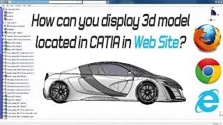 CATIA 360 | How can you display 3d model located in CATIA in web Site?