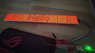 ESP32 Matrix display - running text application