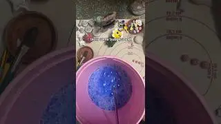 using BUBBLES to glaze ceramics ??? 🌊🪸💖 #sealife #seastars #tictactoe #pottery #glazing