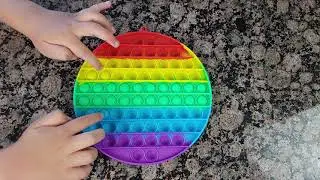Satisfying Pop It Large Rainbow 🌈 Pop it Fidget Toys AMSR