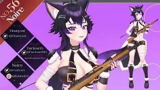 [VTuber] Badass Wolf Girl VTuber Noire [Live2D]