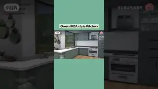 Green IKEA style Kitchen #shorts #thesims4