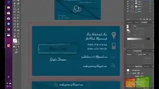 Make A Visiting Card Design using illustrator 2018