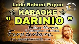 Lagu karaoke . DARINIO. Dan terjemahan Indonesia.   Lada Rohani kristen