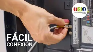 La conexión de la señal TDT es muy fácil de hacer