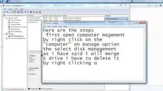 HOW TO MERGE 2 LOCAL DRIVE FROM INSIDE YOUR COMPUTER