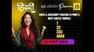 Day-5 Coding in Hindi |Print Repeating Row Numbers-Right-Angled Triangle Star Pattern|30-Day Pattern