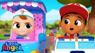 Toy Car Race |  Little Angel Nursery Rhymes & Kids Songs