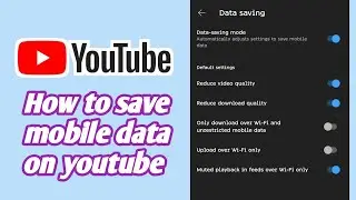 How to save mobile data while watching youtube