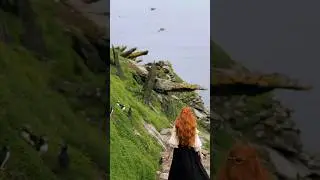 coolest place in Ireland? #skelligmichael #starwars #ireland #puffins