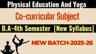 BA 4th semester Co-Currcullar Subject new syllabus 2025-26 in Hindi 