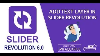 Add Text in Slider Revolution 6.0 || Complete Course