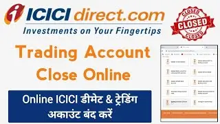 How to close ICICI direct demat account close online #icicibank