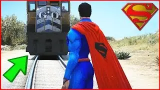 Can SUPERMAN STOP the Train in GTA 5 ?