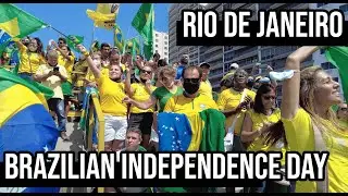 🇧🇷 Brazilian independence day demonstration Part 2 - Copacabana, Rio de Janeiro, Brazil